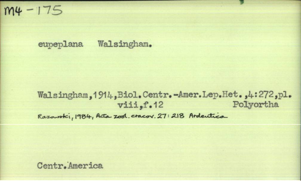 front of card